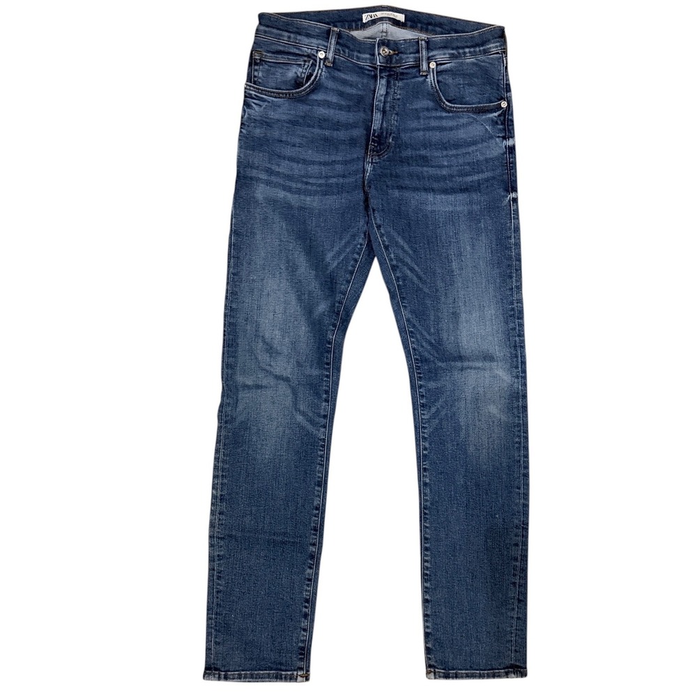 Zara Man Jeans Medium Wash Blue Denim Pants Size 32 7215/432/407/42